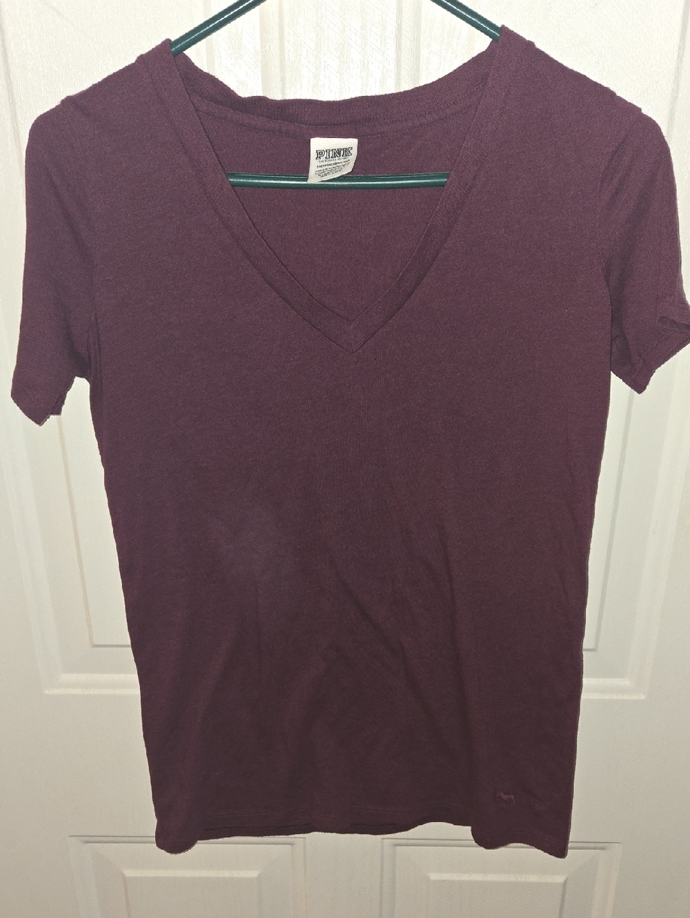 PINK Victoria's Secret Plum V-Neck Tee
